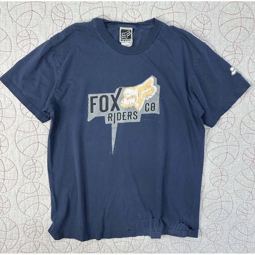 VTG Y2K Fox Riders Co Short Sleeve T-shirt‎ / Men's Large